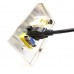 Placa Tapa Vga + HDMI 1.4 (4k) pigtail + S-Video 4 pin Aluminio